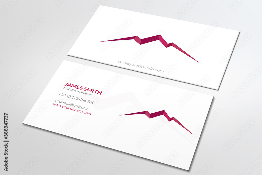 Real estate business card, minimalist and elegant project