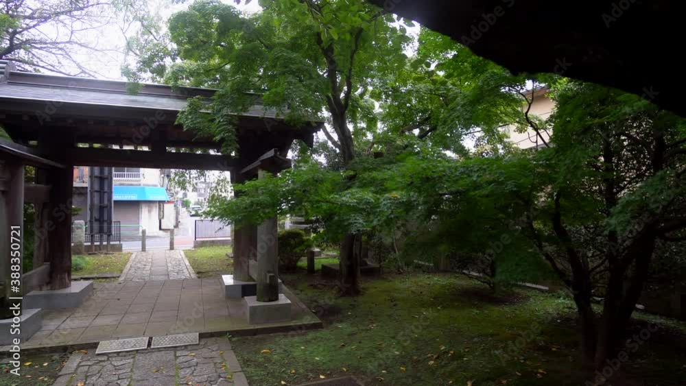 Entrances to Buddhist temples in Tokyo are considered gateways from the earthly to the divine or spiritual. Entrances to Buddhist temples in Tokyo are considered gateways from the earthly to the divine or spiritual.