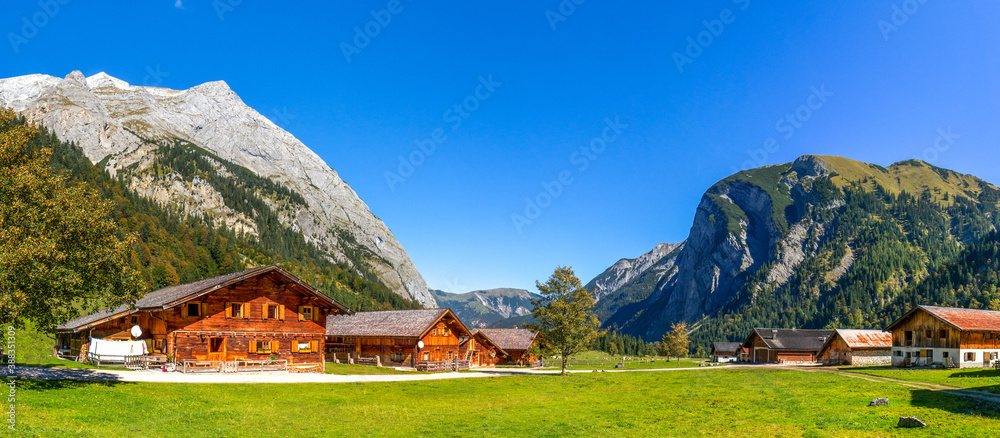 Panorama Engalm im Karwendel 