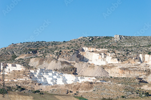 White marble quarries near Palermo in SIcilia, Italy