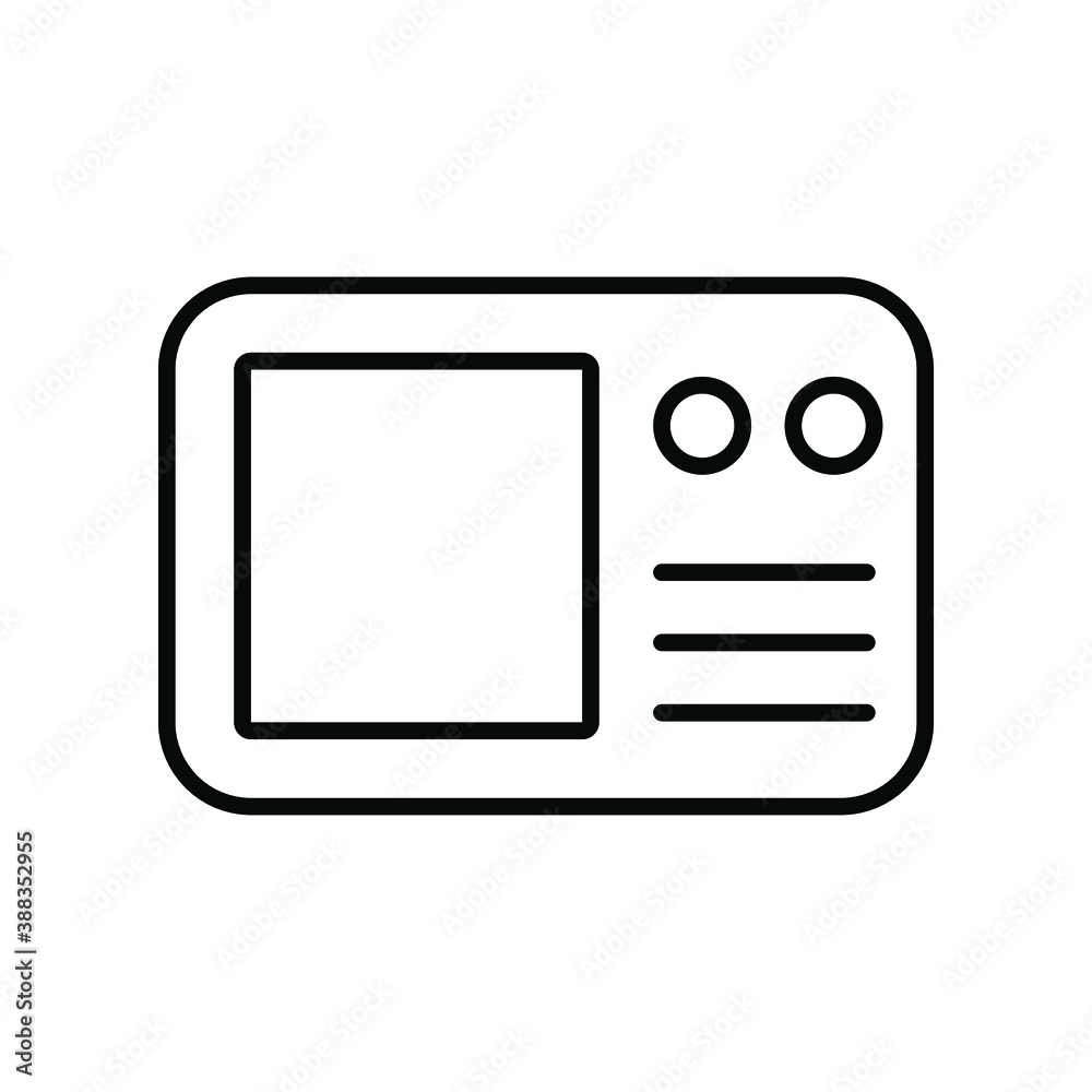 ECG Monitor Medical line icon ECG Monitor Medical line icon