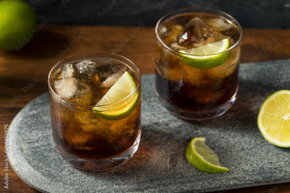 Boozy Refreshing Cuba LIbre Cocktail Boozy Refreshing Cuba LIbre Cocktail