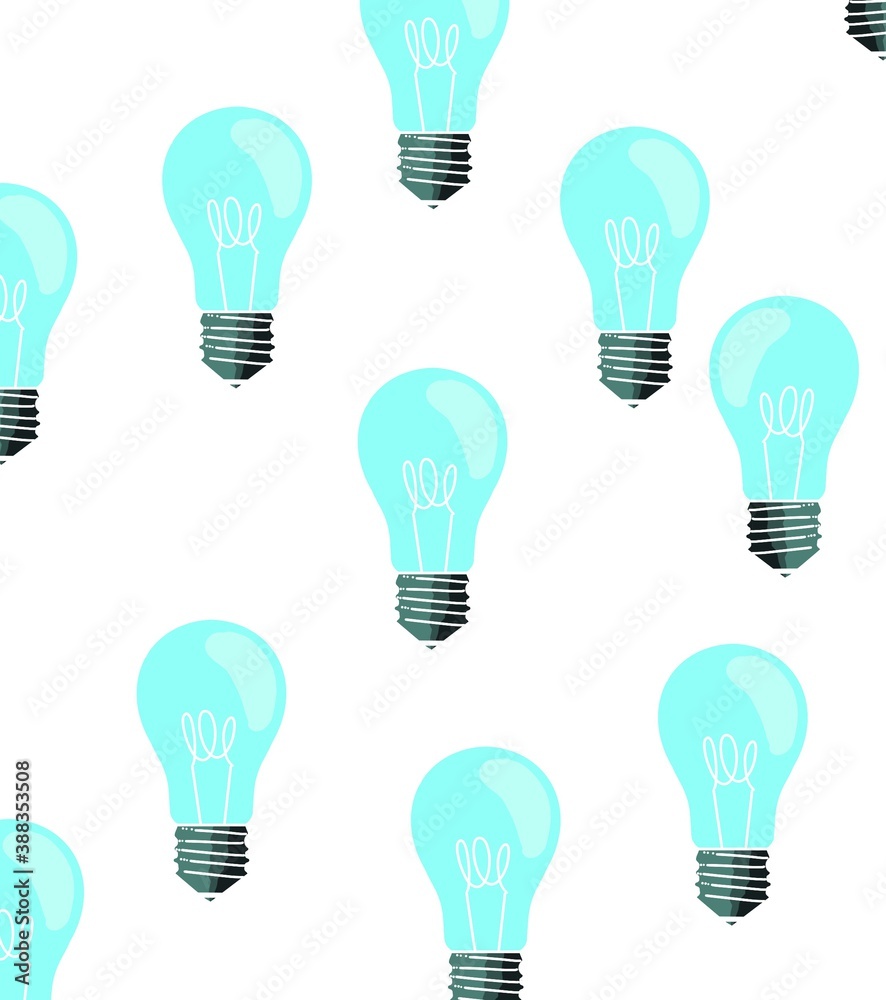 Blue light bulb idea blue illustration Blue light bulb idea blue illustration