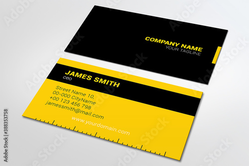 Business card for professional workers, construction and renovation
