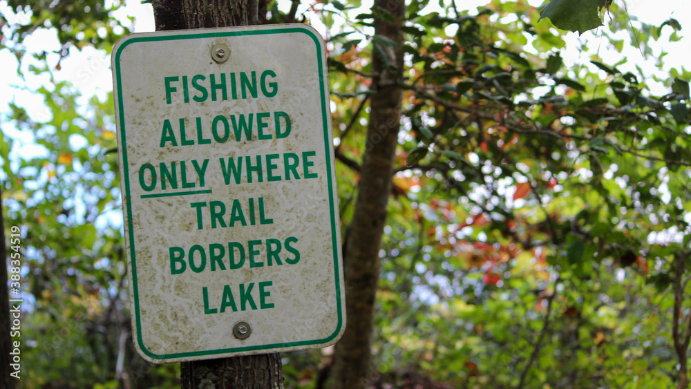 fishing sign