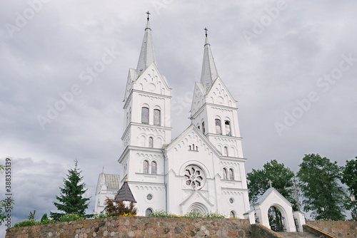 The ancient Catholic Church of Divine Providence in the village of Slobodka. Braslav district. Belarus