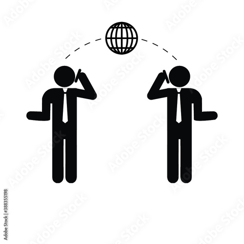 Dialogue,contact, conversational exchange between two individuals
