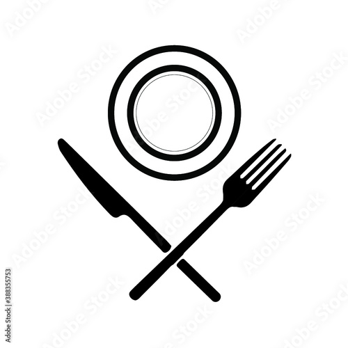 spoon fork dish icon, business lunch