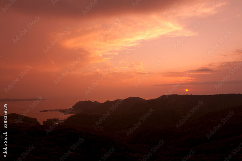 稲佐山から見える夕焼け 稲佐山から見える夕焼け