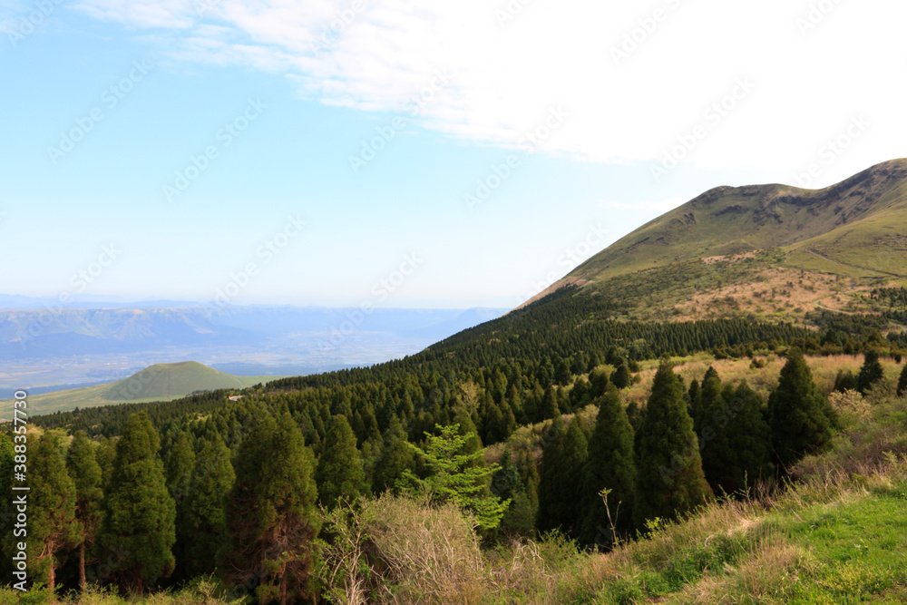 Naklejka premium 阿蘇の風景