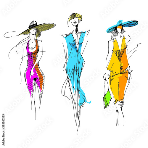 Cool look. Fashion. Fashion show. Glamor