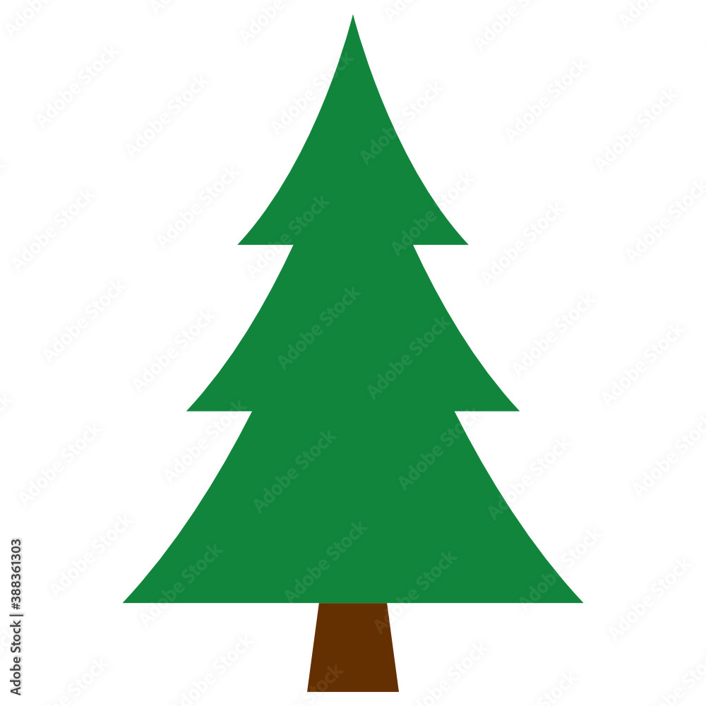 Christmas tree vector icon. New year tree symbol Christmas tree vector icon. New year tree symbol
