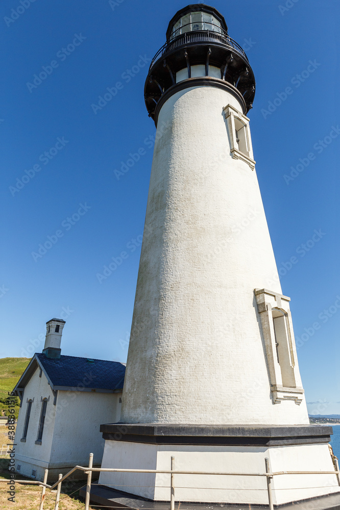 Yaquina Head Lighthouse at Pacific coast, Oregon