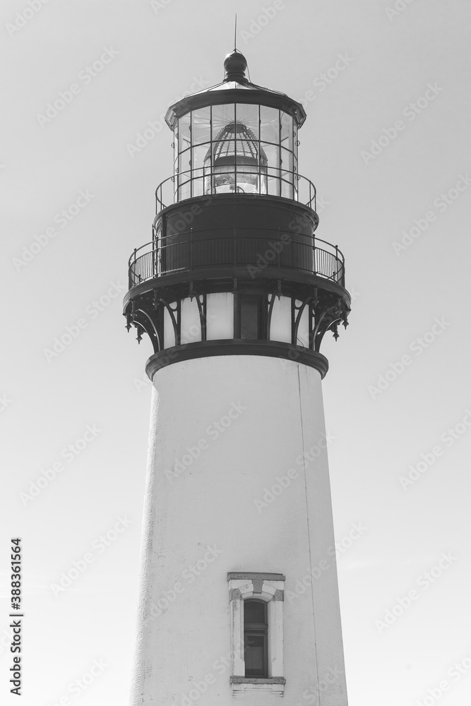 Yaquina Head Lighthouse, Oregon. Black and White Yaquina Head Lighthouse, Oregon. Black and White