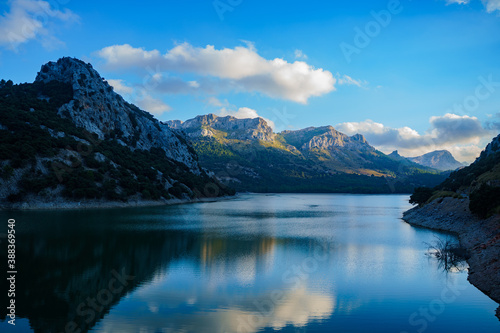 Beautiful landscape of Lake Gorg Blau in Mallorca, Spain © Alberto Case