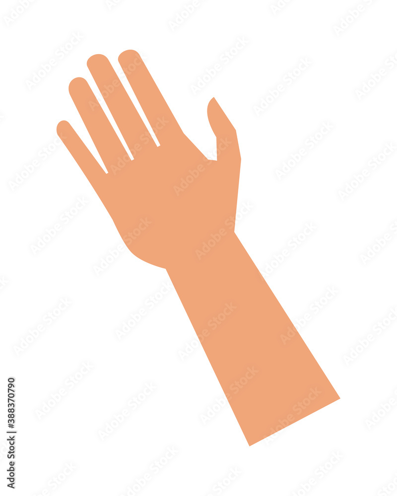 hand human position isolated icon hand human position isolated icon