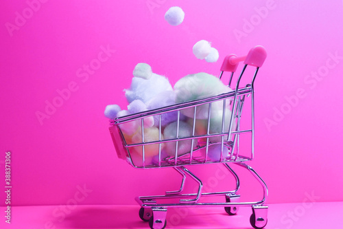 pink cart
