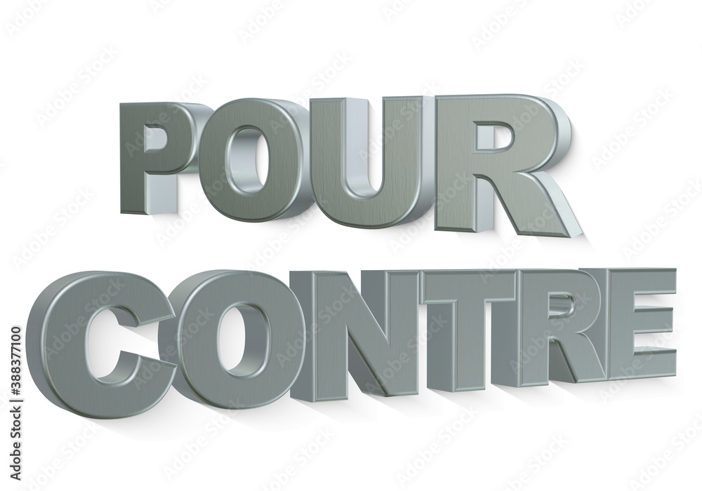 pour contre 3D alu pour contre 3D alu