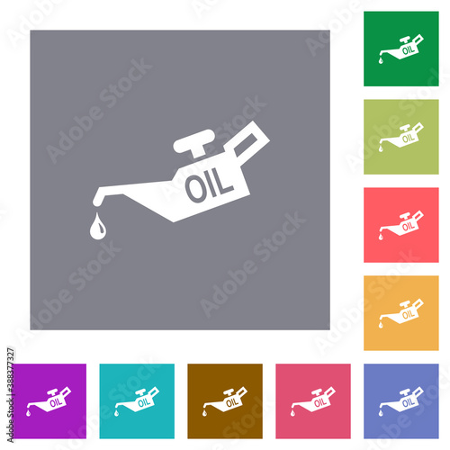 Oiler square flat icons