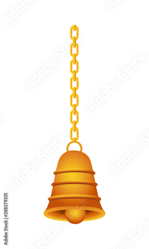 golden bell hanging hindu decoration