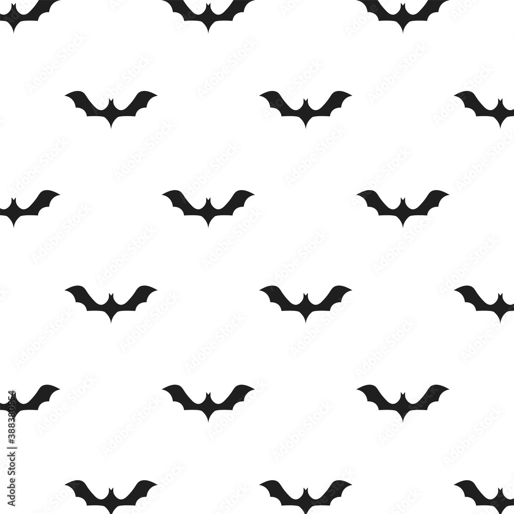 Fototapeta premium halloween bats flying pattern background