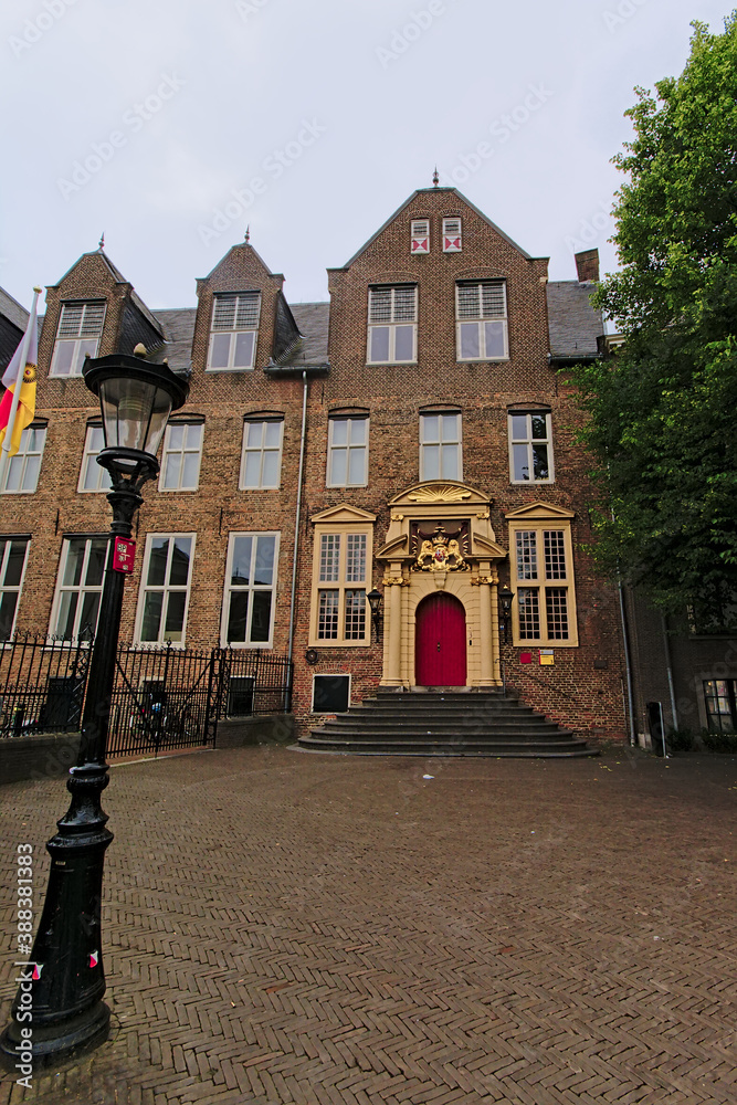 Traditional masonry houses in the city of Utrecht, the Netherlands