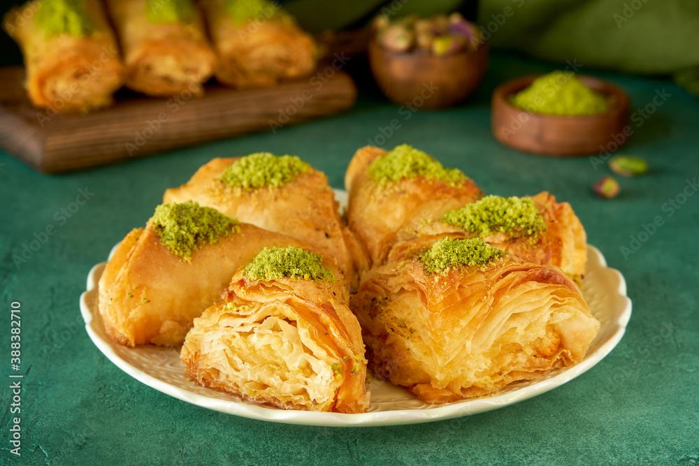 Traditional middle eastern sweets baklava, kadayif , kunafa. Traditional middle eastern sweets baklava, kadayif , kunafa.