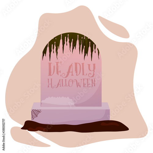 Isolated tombstone icon