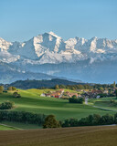 European mountain landscape, Switzerland, Bern.