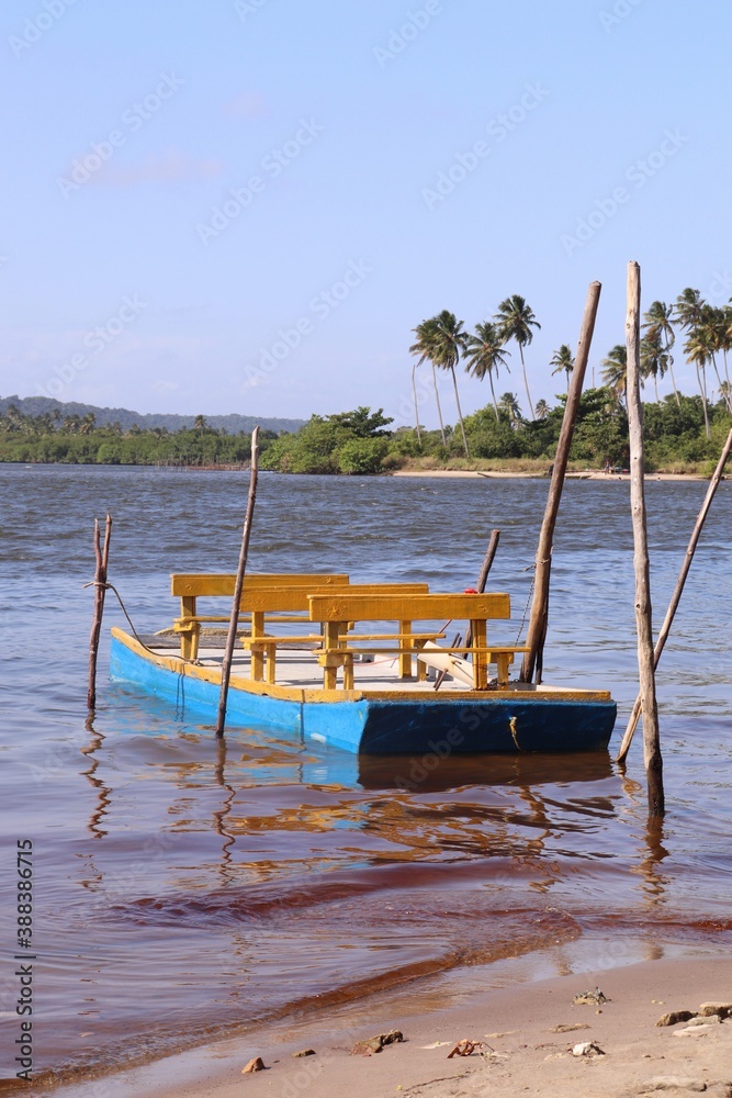 Fototapeta premium boat on the beach