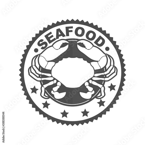 Vector logo, badge, symbol, icon template design for Seafood Restaurant
