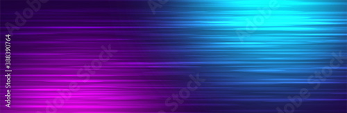 Line abstraction. Horizontal lines. Abstract backdrop. Pink and blue cyan color. Modern wallpaper or print design. Saturated blurred stripes. Geometric background. Stock vector illustration