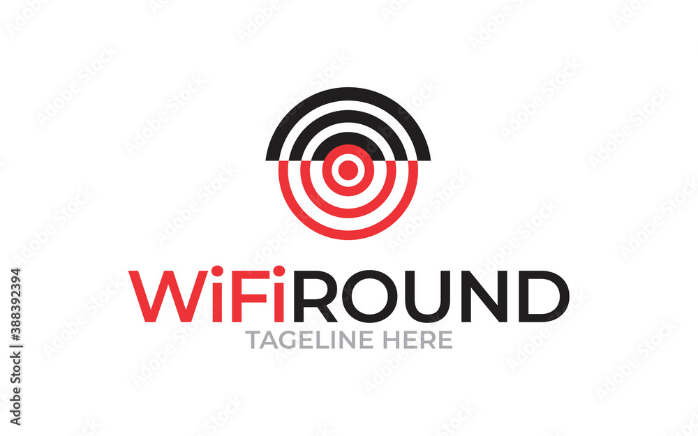 Illustration graphic vector of wifi internet access logo design