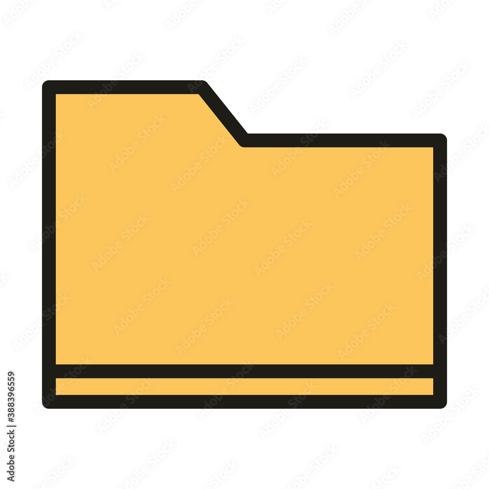 user interface folder file archive linear and fill style user interface folder file archive linear and fill style