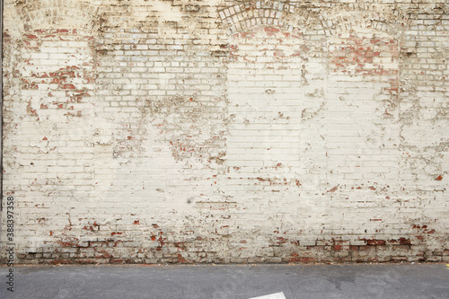 Foto Rustic aged brick wall