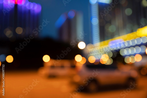 Abstract yellow city blurs for background image
