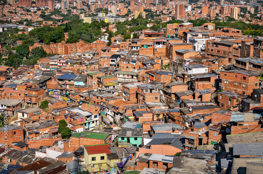 Favela of Comuna 13 in Medellín, Colombia