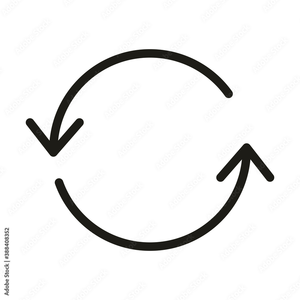 user interface reload arrows web and mobile app linear style user interface reload arrows web and mobile app linear style