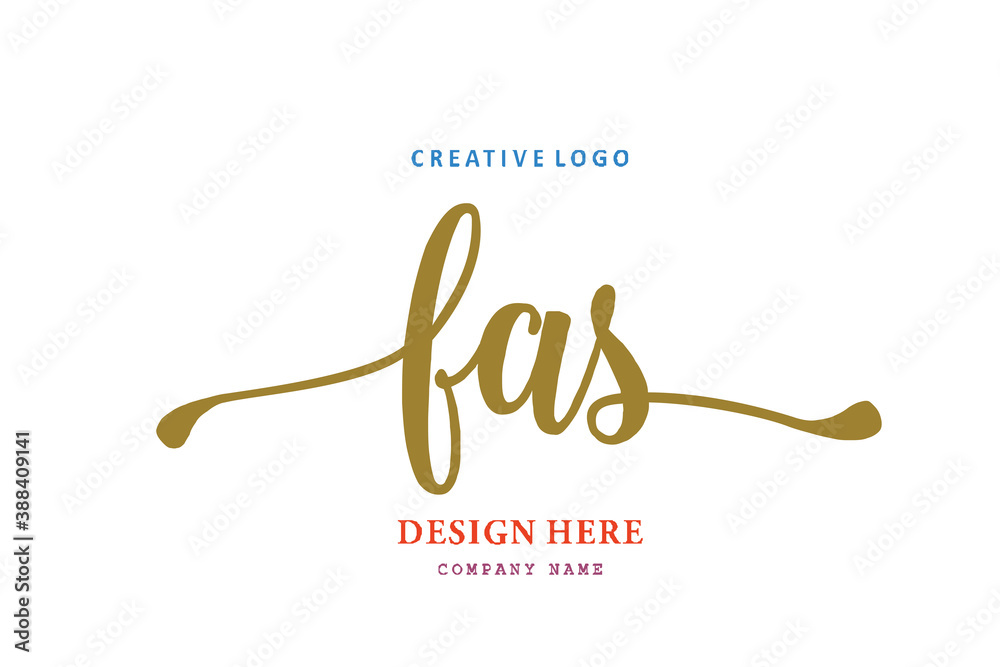 FAS lettering logo is simple, easy to understand and authoritative FAS lettering logo is simple, easy to understand and authoritative