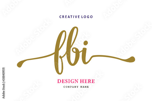 FBI lettering logo is simple, easy to understand and authoritative