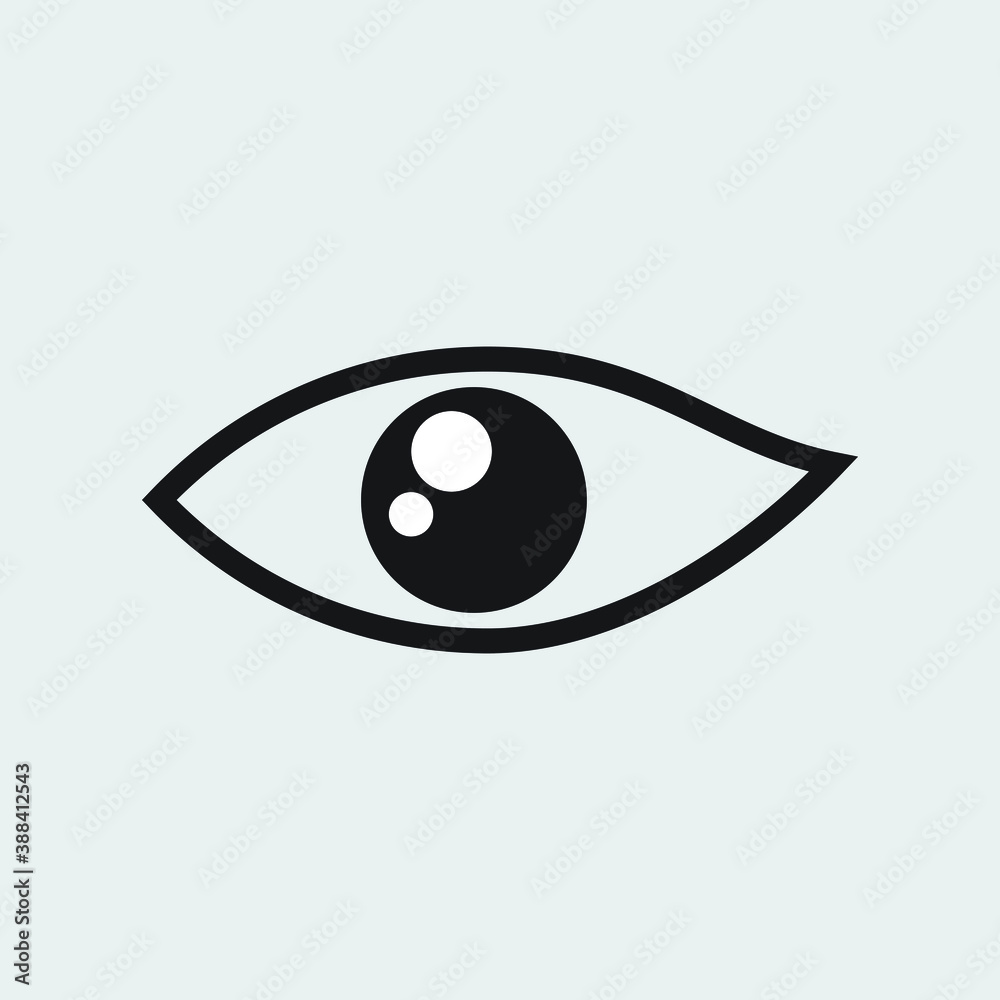 Obraz premium Eye black icon design. vector illustration