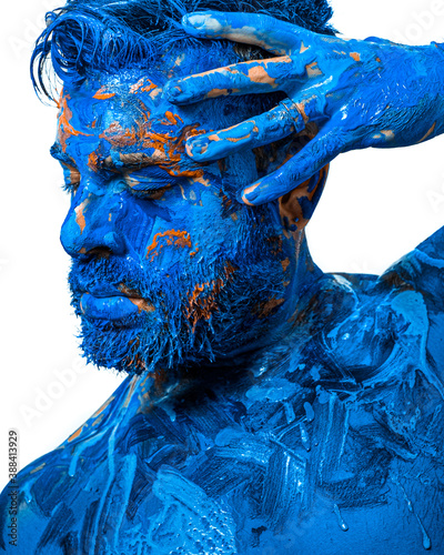 man with painted body