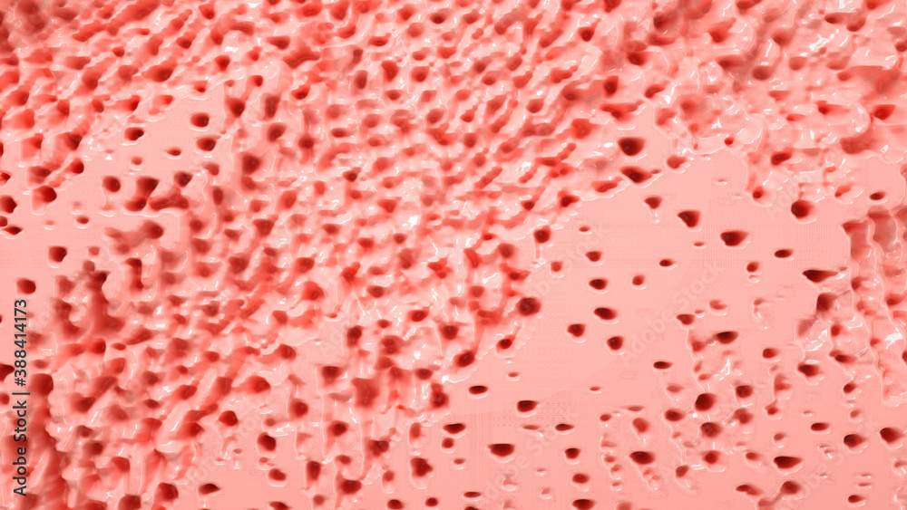 close up of creamy pink plastic wall with holes background texture close up of creamy pink plastic wall with holes background texture