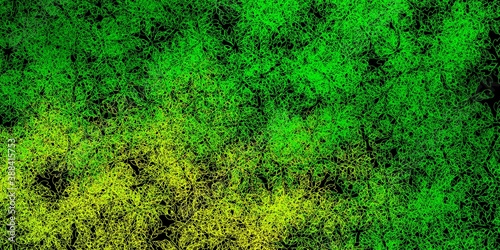 Wallpaper Mural Dark green, yellow vector layout with wry lines. Torontodigital.ca