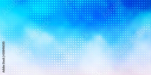Light Blue, Yellow vector background with spots.