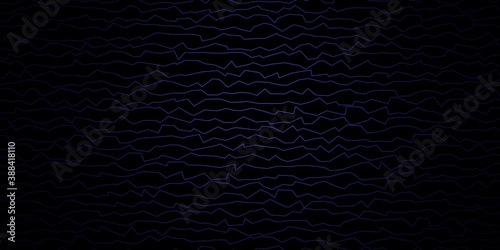 Dark Purple vector background with curves.