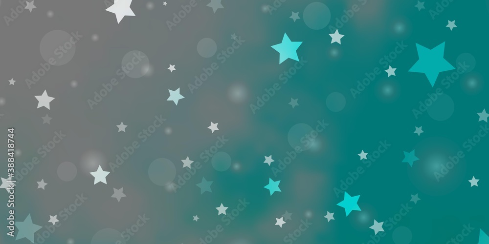 Light BLUE vector template with circles, stars. Light BLUE vector template with circles, stars.
