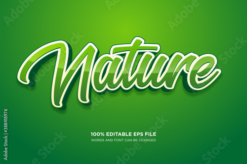 Nature Fresh text style effect
