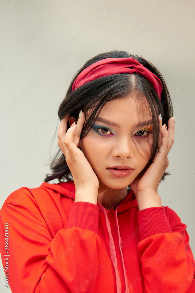 Beautiful Woman With Colorful Makeup Beautiful Woman With Colorful Makeup
