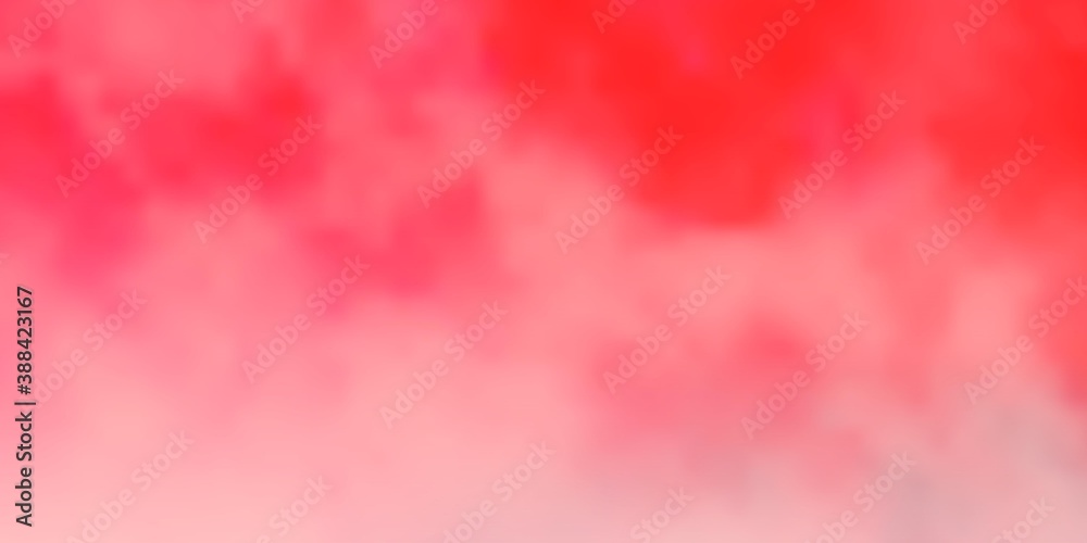 Light Red vector backdrop with cumulus. Light Red vector backdrop with cumulus.